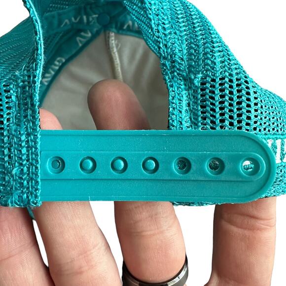 Avid Trucker Rope Hat One Size Snapback Fishing Vintage Style Turquoise Mesh Hat - Picture 3 of 10